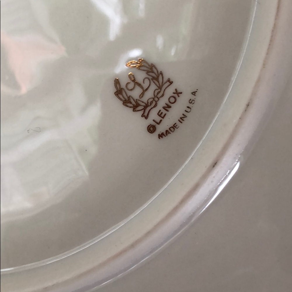 LENOX CHINA TWO TIERED GREENFIELD TERRACE SERVER - Picture 7 of 14